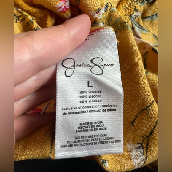 Jessica Simpson Alanis womens pin tuck long sundress - Picture 10 of 10